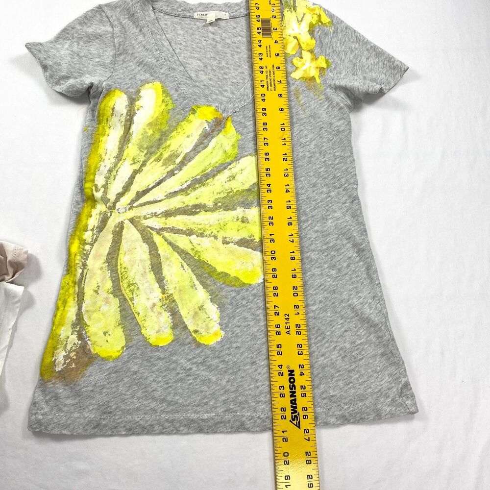 J Crew Cotton Tops Floral Tunic Short Sleeve Womens Large Lot of 3 Boho Artsy - Picture 11 of 12